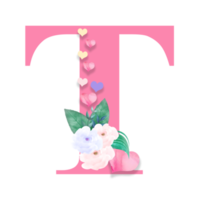 14th February, Valentine Alphabet Letter Design png