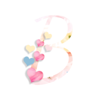 14th February, Valentine's Alphabet Letter Design png