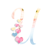 14th February, Valentine's Alphabet Letter Design png