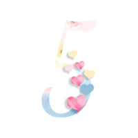 February14, Valentine Number Design png