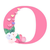 14th February, Valentine Alphabet Letter Design png