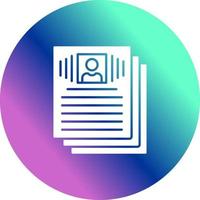 Resume Vector Icon