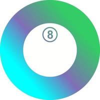 Unique Eight Ball Vector Icon