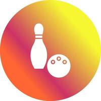 Unique Bowling Vector Icon