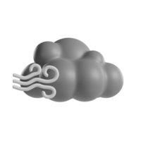 cloudy wind 3d icon png