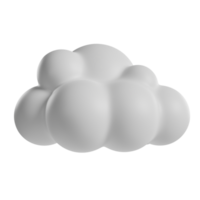 icono de nube 3d png