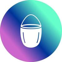 Unique Water Bucket Vector Icon