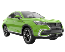 Realistic SUV isolated on transparent background. 3d rendering - illustration png
