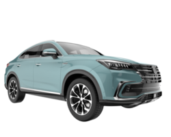 Realistic SUV isolated on transparent background. 3d rendering - illustration png