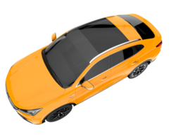 Realistic SUV isolated on transparent background. 3d rendering - illustration png