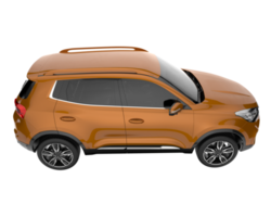 Realistic SUV isolated on transparent background. 3d rendering - illustration png