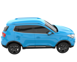 Realistic SUV isolated on transparent background. 3d rendering - illustration png