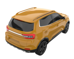 Realistic SUV isolated on transparent background. 3d rendering - illustration png