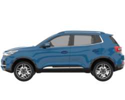 Realistic SUV isolated on transparent background. 3d rendering - illustration png