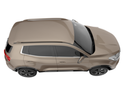 Realistic SUV isolated on transparent background. 3d rendering - illustration png