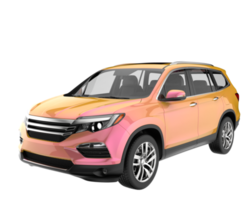 Realistic SUV isolated on transparent background. 3d rendering - illustration png