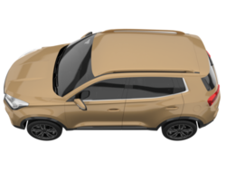 Realistic SUV isolated on transparent background. 3d rendering - illustration png