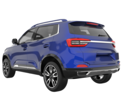 Realistic SUV isolated on transparent background. 3d rendering - illustration png