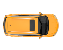 Realistic SUV isolated on transparent background. 3d rendering - illustration png