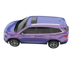 Realistic SUV isolated on transparent background. 3d rendering - illustration png