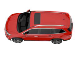 Realistic SUV isolated on transparent background. 3d rendering - illustration png
