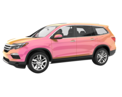 realistisk sUV isolerat på transparent bakgrund. 3d tolkning - illustration png