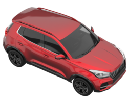 Realistic SUV isolated on transparent background. 3d rendering - illustration png