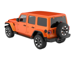 Realistic SUV isolated on transparent background. 3d rendering - illustration png