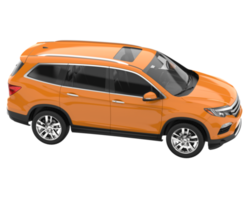 Realistic SUV isolated on transparent background. 3d rendering - illustration png