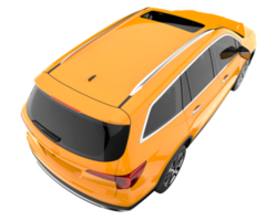 Realistic SUV isolated on transparent background. 3d rendering - illustration png