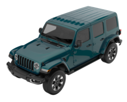 Realistic SUV isolated on transparent background. 3d rendering - illustration png