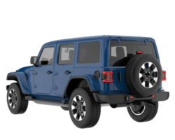 Realistic SUV isolated on transparent background. 3d rendering - illustration png