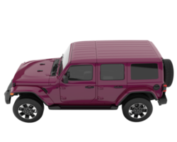 Realistic SUV isolated on transparent background. 3d rendering - illustration png