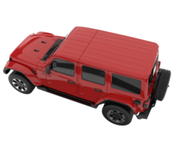 Realistic SUV isolated on transparent background. 3d rendering - illustration png