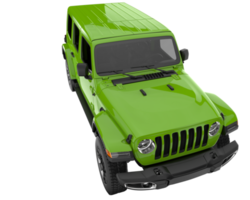 Realistic SUV isolated on transparent background. 3d rendering - illustration png