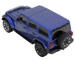 Realistic SUV isolated on transparent background. 3d rendering - illustration png