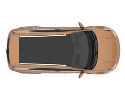 realistico suv isolato su trasparente sfondo. 3d interpretazione - illustrazione png