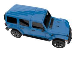 Realistic SUV isolated on transparent background. 3d rendering - illustration png