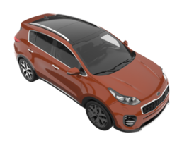 Realistic SUV isolated on transparent background. 3d rendering - illustration png
