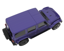 Realistic SUV isolated on transparent background. 3d rendering - illustration png