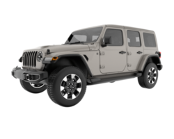 Realistic SUV isolated on transparent background. 3d rendering - illustration png