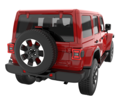 Realistic SUV isolated on transparent background. 3d rendering - illustration png