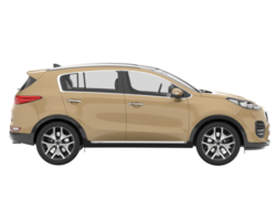 Realistic SUV isolated on transparent background. 3d rendering - illustration png