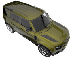 suv realista aislado sobre fondo transparente. Representación 3d - ilustración png