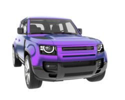 Realistic SUV isolated on transparent background. 3d rendering - illustration png