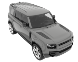 realistischer suv isoliert auf transparentem hintergrund. 3D-Rendering - Abbildung png