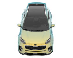 suv réaliste isolé sur fond transparent. rendu 3d - illustration png