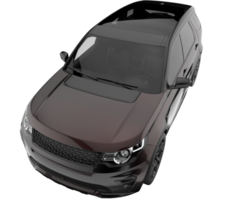 Realistic SUV isolated on transparent background. 3d rendering - illustration png