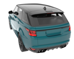 Realistic SUV isolated on transparent background. 3d rendering - illustration png