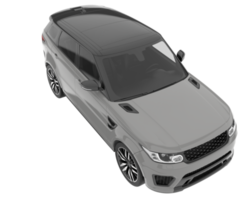 Realistic SUV isolated on transparent background. 3d rendering - illustration png